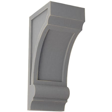 Ekena Millwork 4 3/4"W x 6"D x 12"H Diane Recessed Wood Vintage Decor Corbel, Pebble Grey CORWD05X06X12DIPG